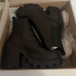 Black Women's Chunky Ankle Boots